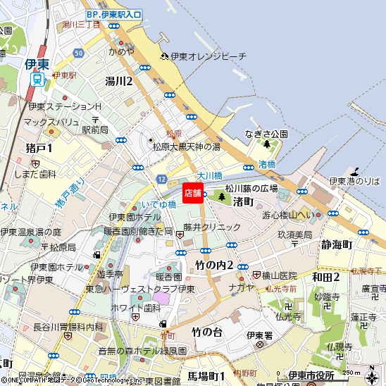 伊東支店付近の地図